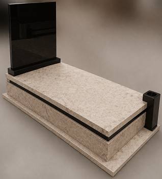 Kashmir Gold + Premium Black 190x90 Serce